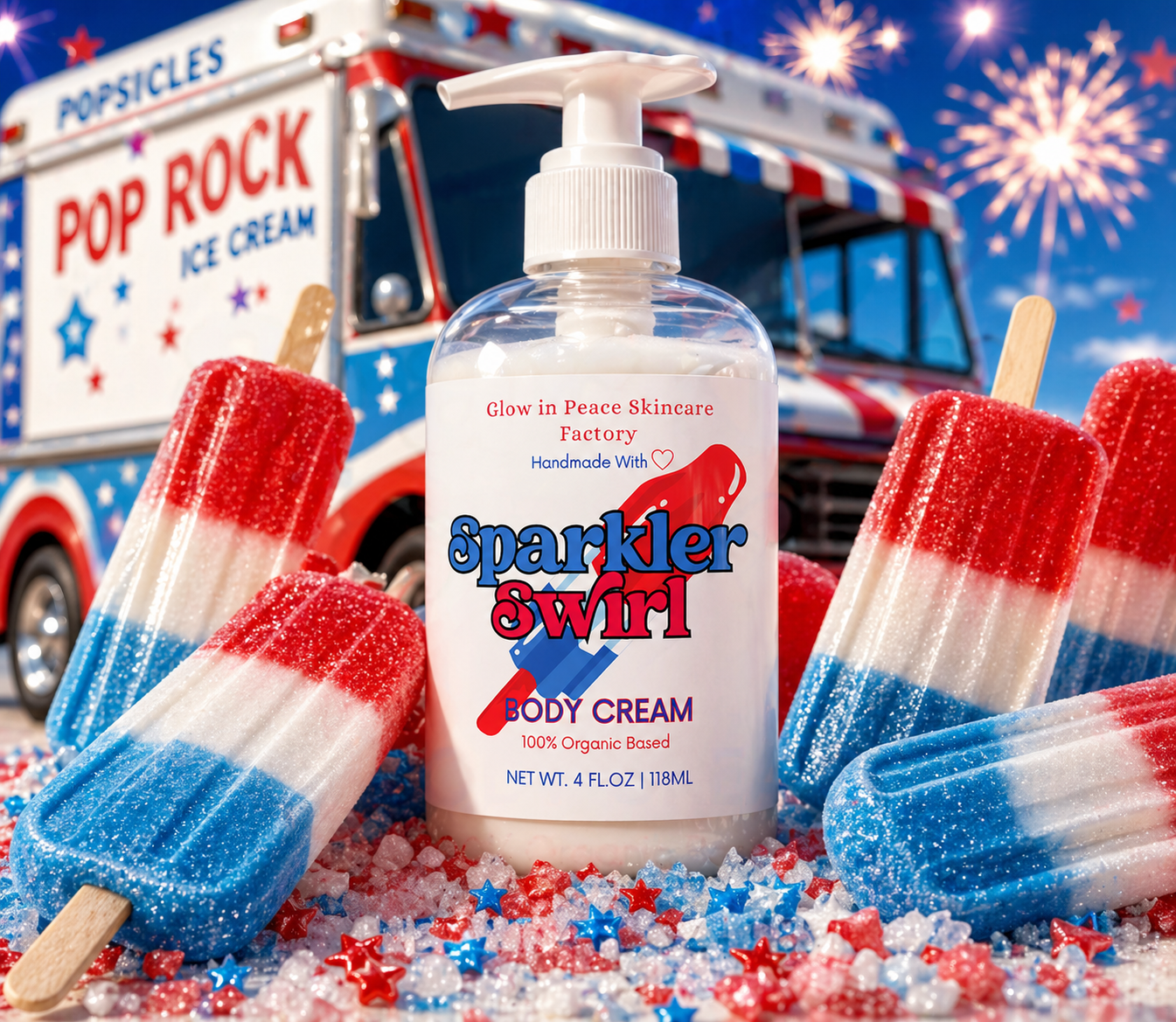 Sparkler Swirl Body Cream