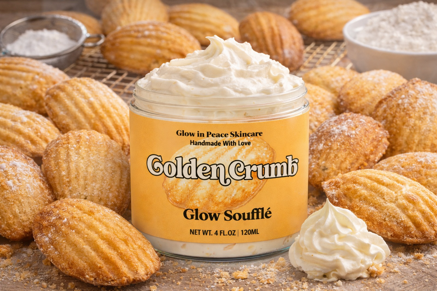 Golden Crumb Glow Soufflé