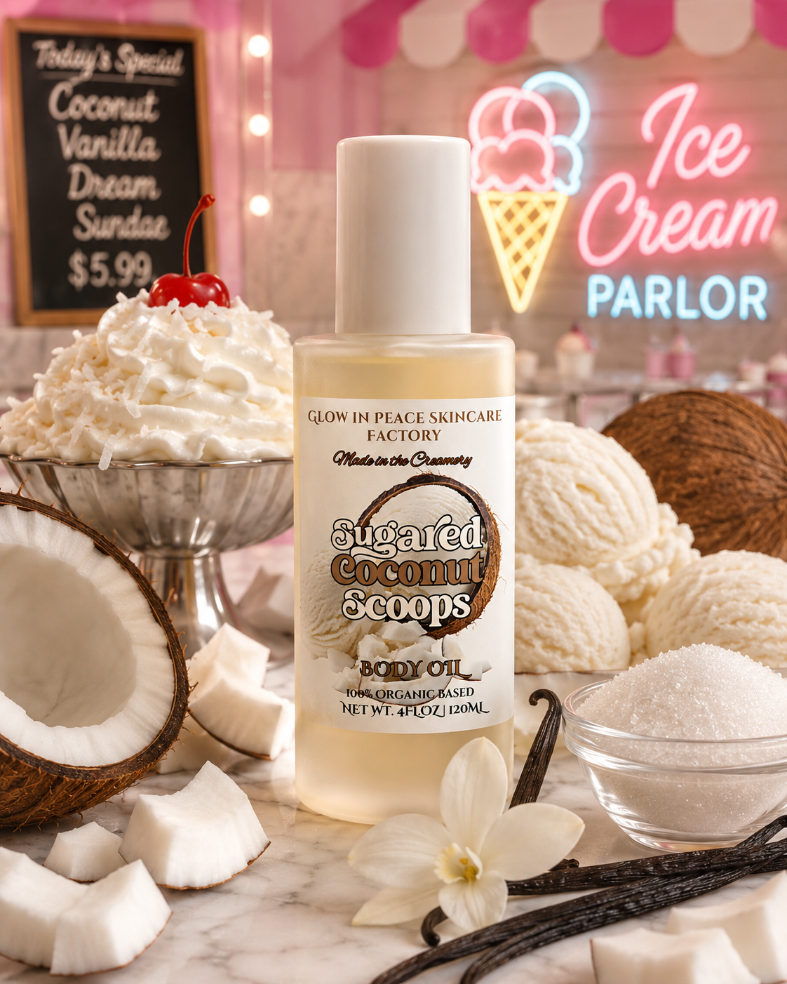 Sugared Coconut Scoops Body Oil