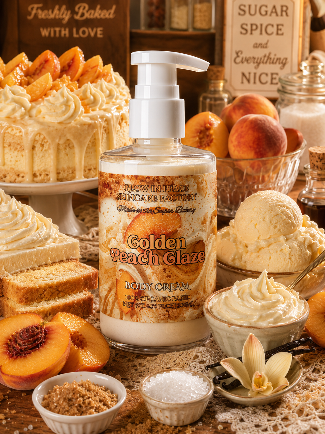 Golden Peach Glaze Body Cream (Coming Soon)