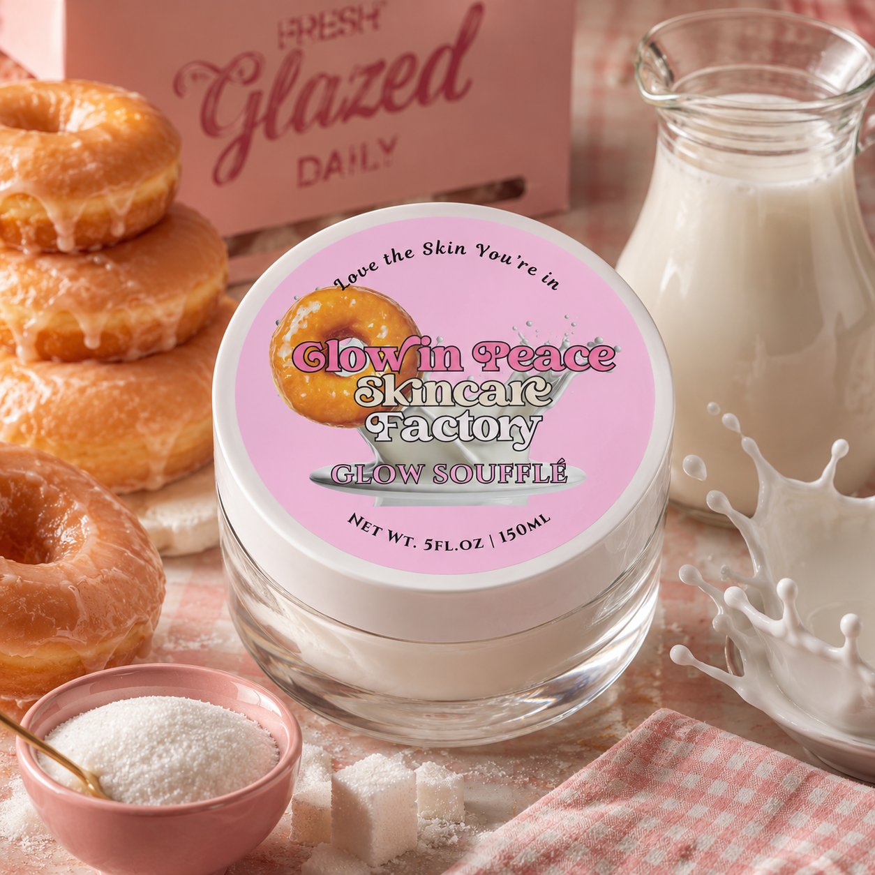Milky Glazed Donut Glow Soufflé