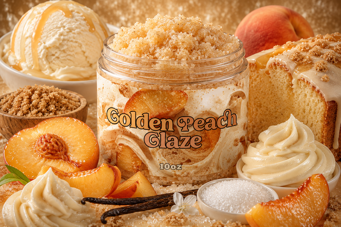 Golden Peach Glaze Sugar Scoops ππ¨ (Coming Soon)