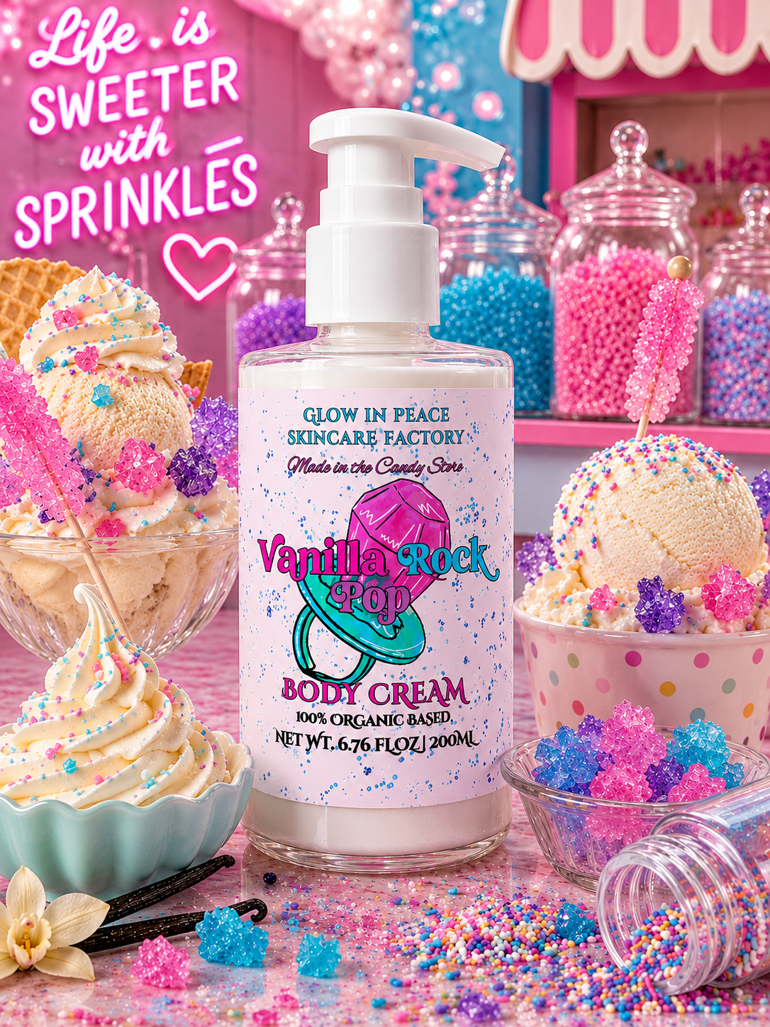 Vanilla Rock Pop Body Cream 🎸
