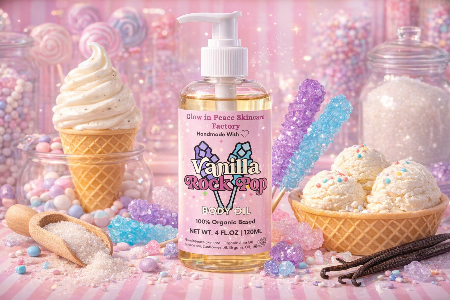 Vanilla Rock Pop Body Oil