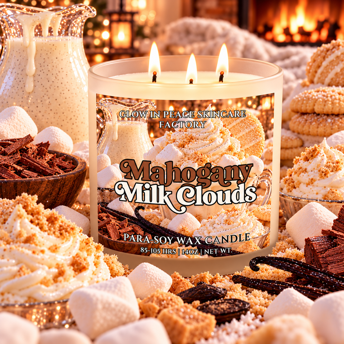 Mahogany Milk Clouds Candle🤎🥛☁️