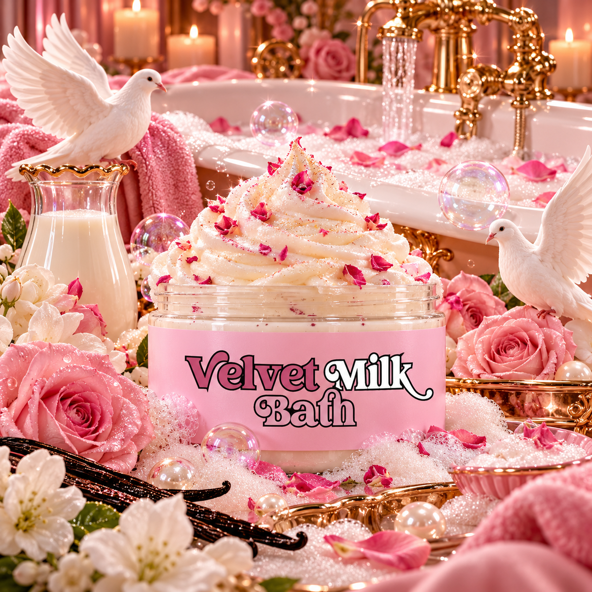Velvet Milk Bath Magnesium Soufflé or Glow Frosting🥛 🛁