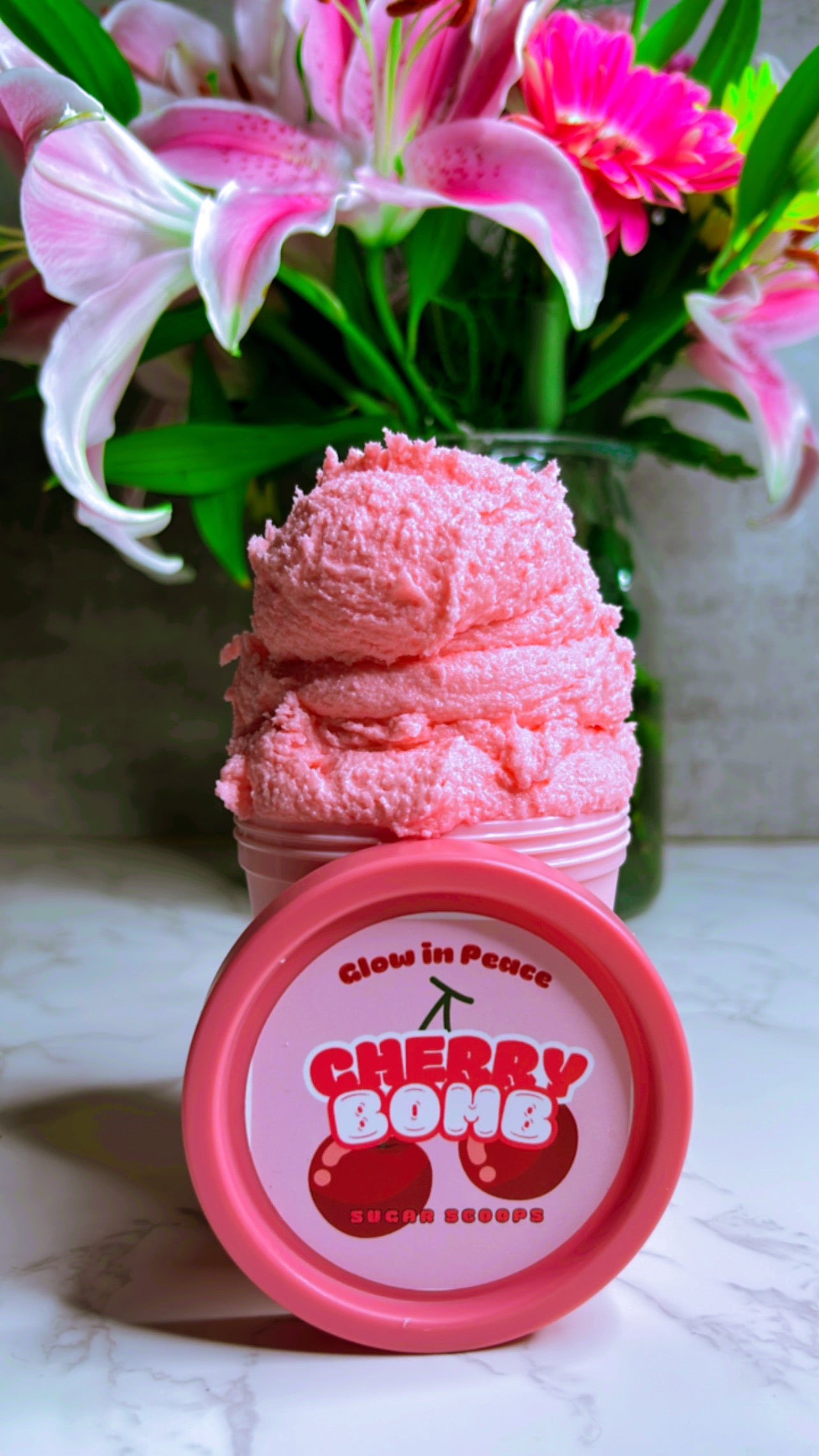 Cherry Bomb Sugar Scoops