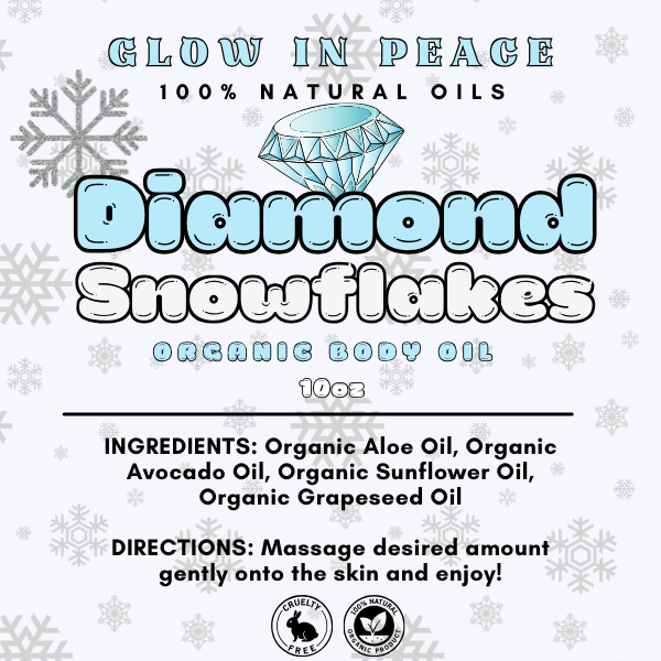 Diamond Snowflakes Body Oil 10oz