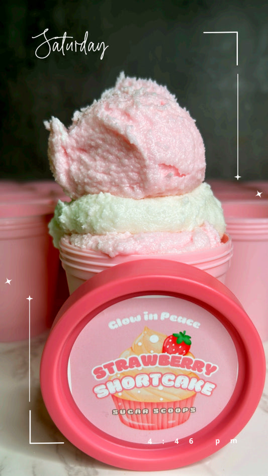 Strawberry Shortcake Sugar Scoops