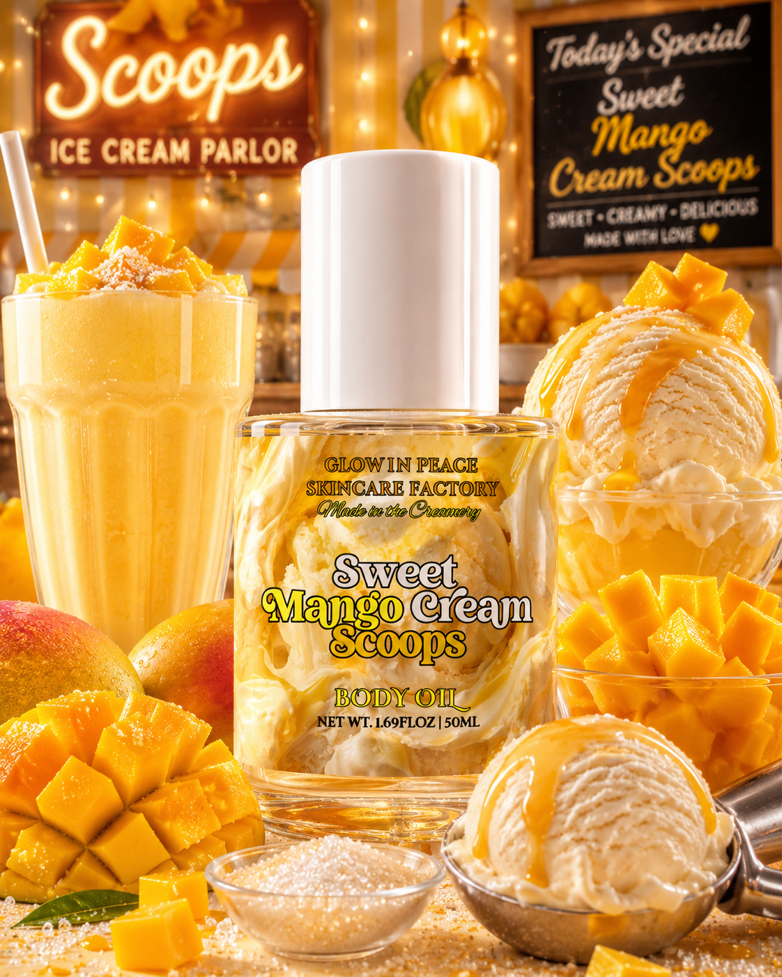 Sweet Mango Cream Scoops Body Oil (Coming Soon)