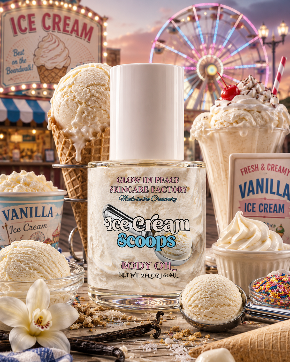 Ice Cream Scoops Body Oil (Coming Soon)