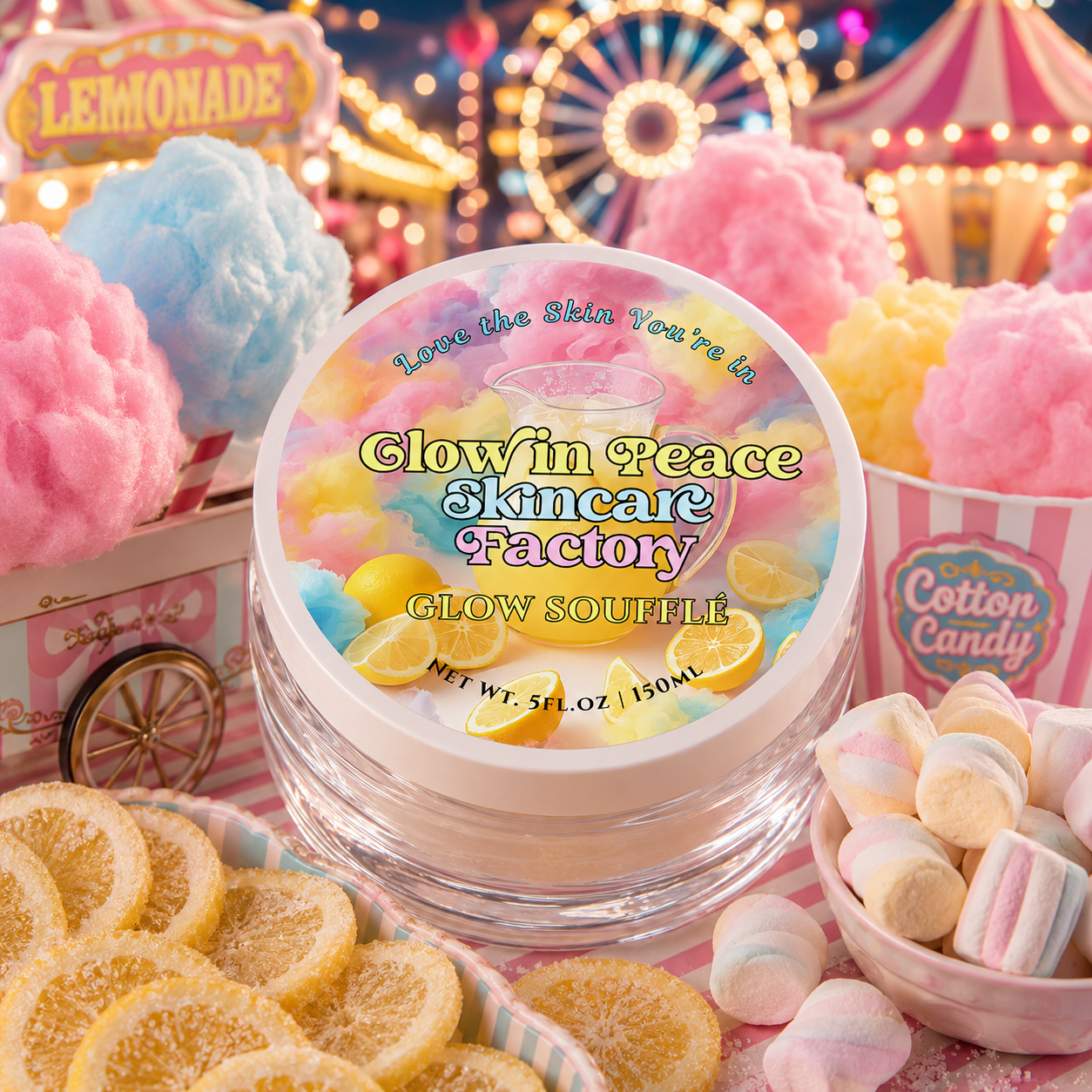 Cotton Candy Lemonade Glow Soufflé