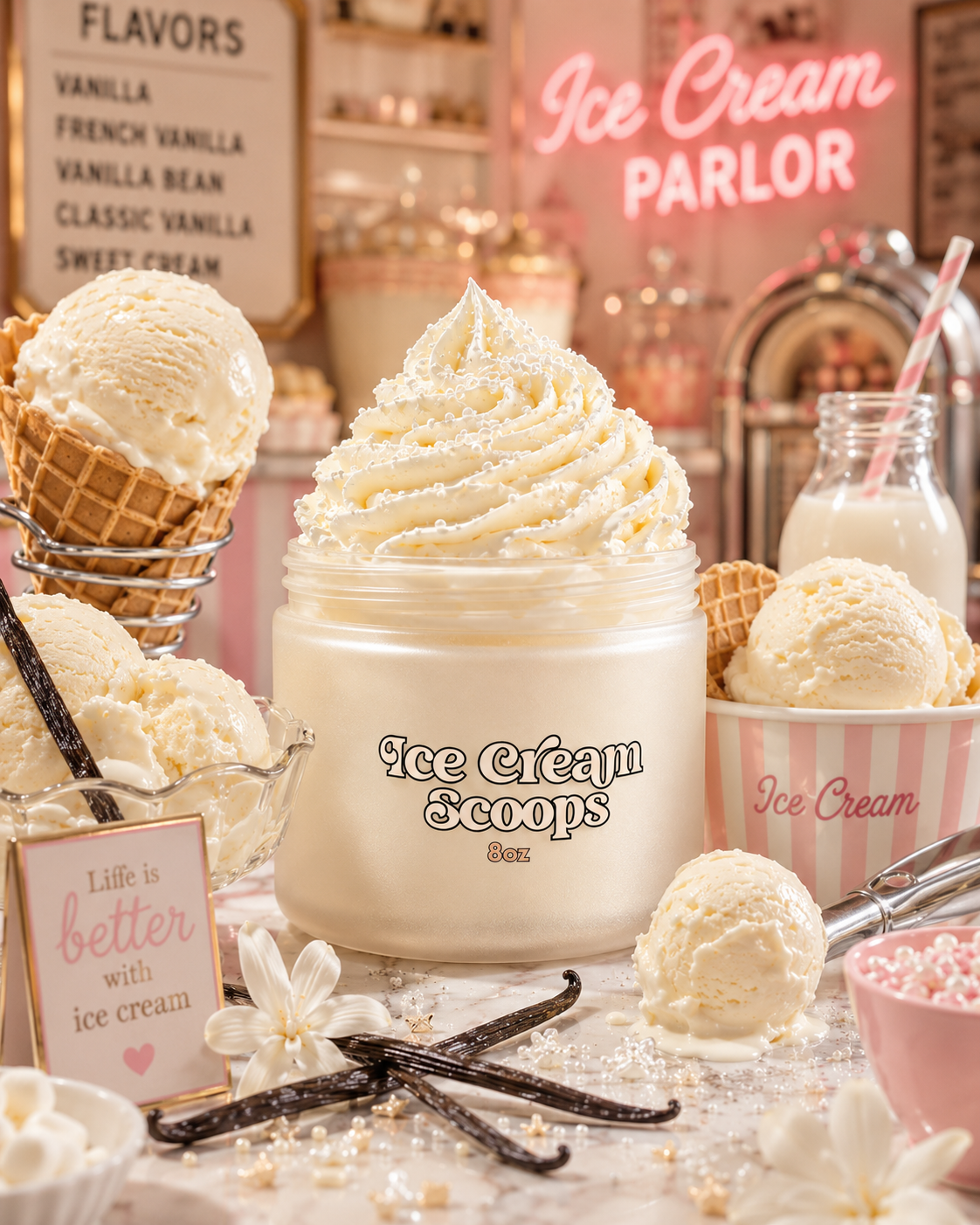 Ice Cream Scoops Dreamy Suds