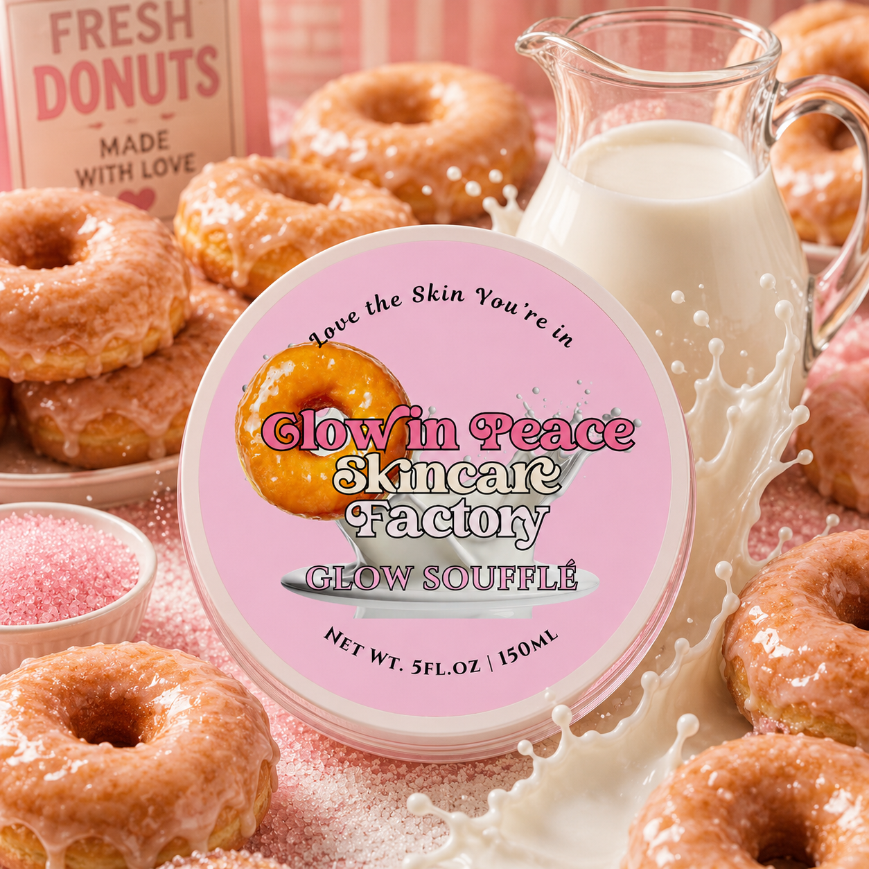 Milky Glazed Donut Glow Soufflé