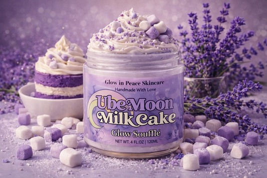 Ube Moon Milk Cake Glow Soufflé 💜🌙🍰✨