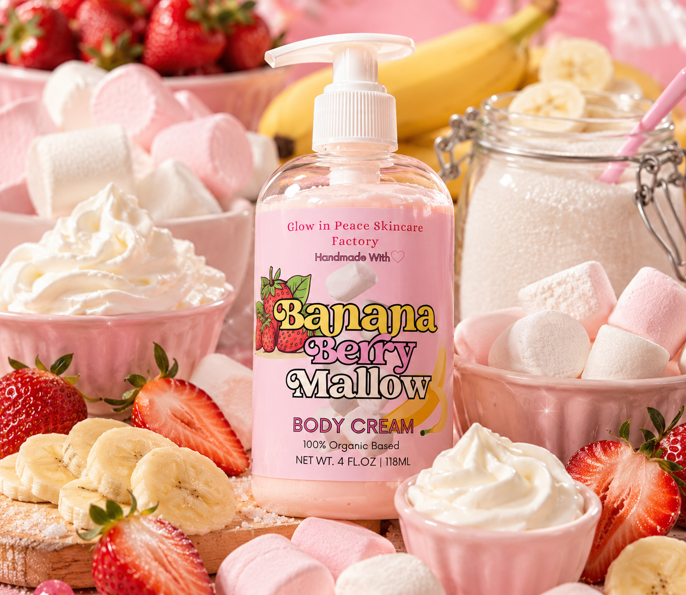 Banana Berry Mallow Body Cream