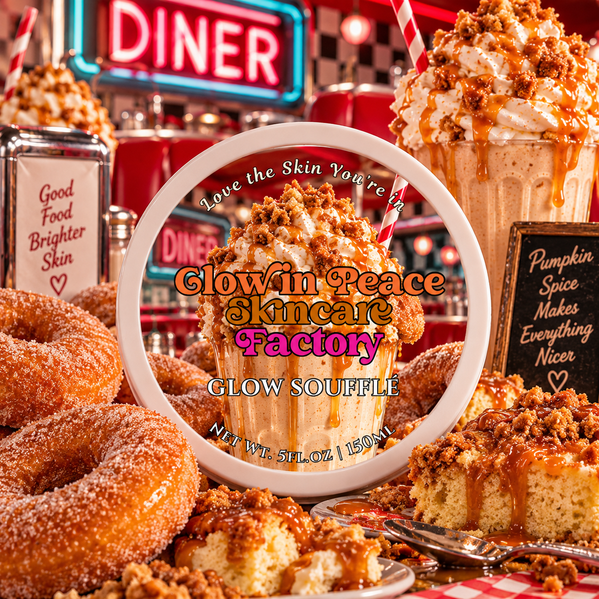Pumpkin Crunch Milkshake Glow Soufflé