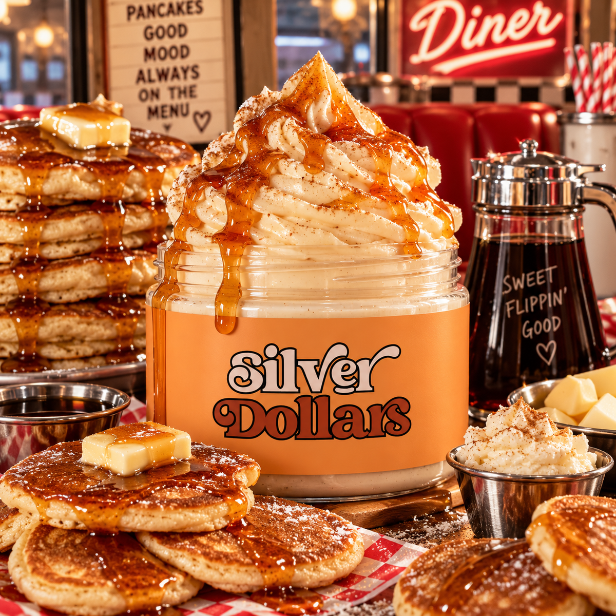 Silver Dollars Glow Frosting
