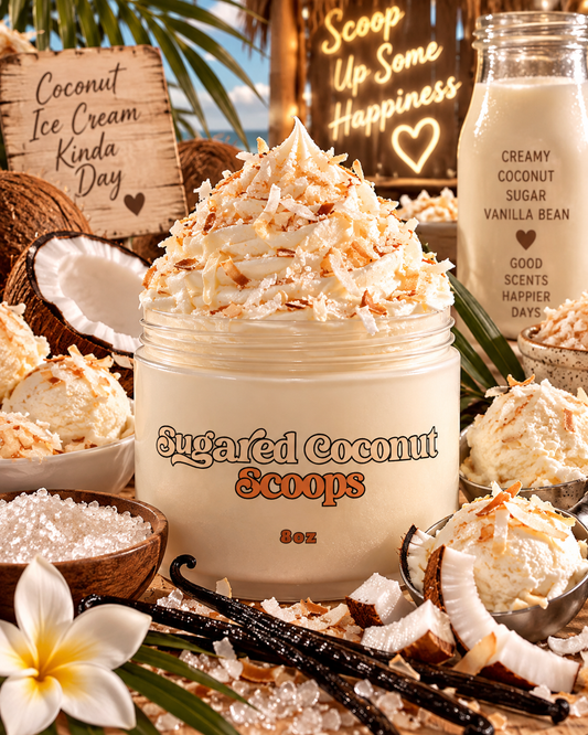 Sugared Coconut Scoops Dreamy Suds