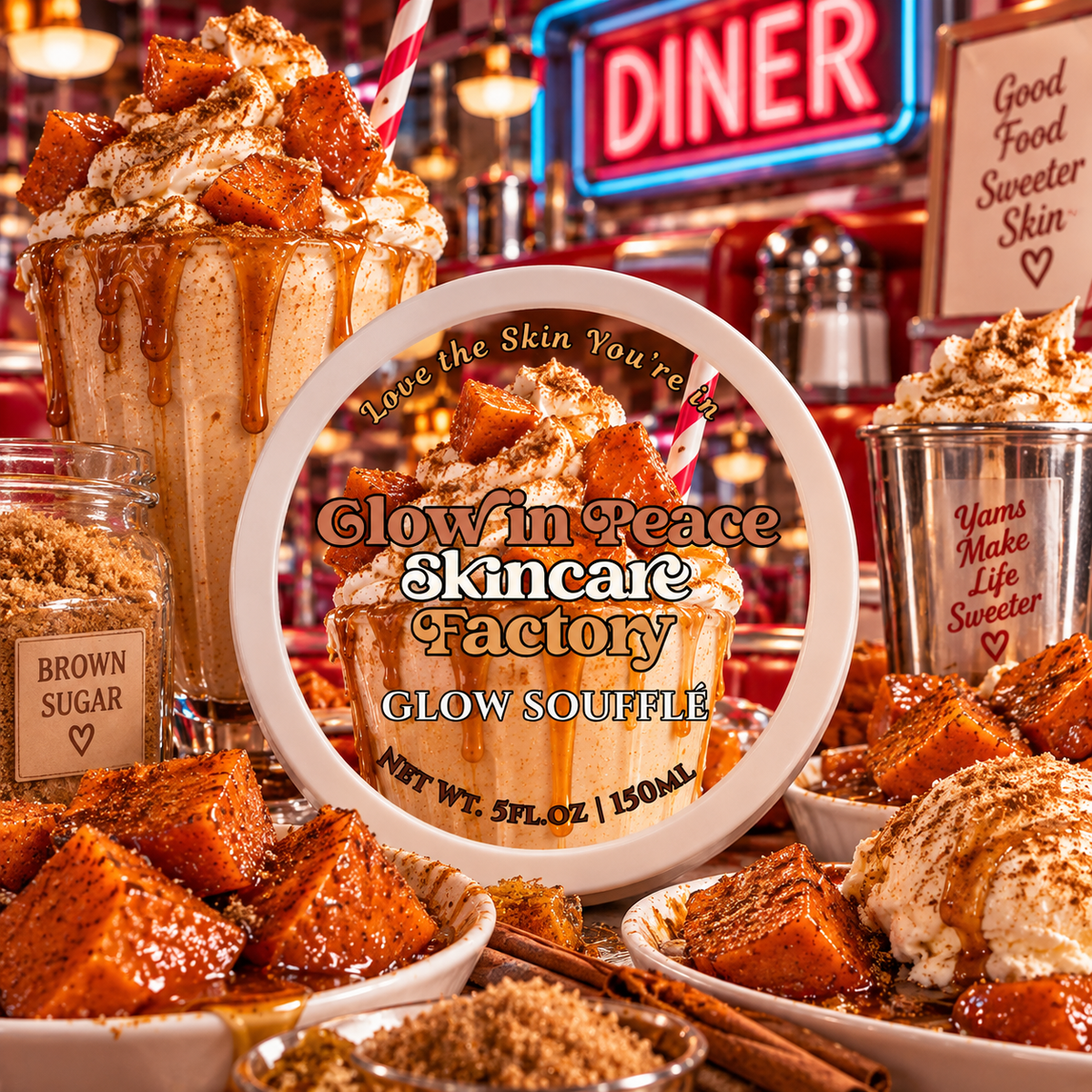 Candied Yammy Milkshake Glow Soufflé