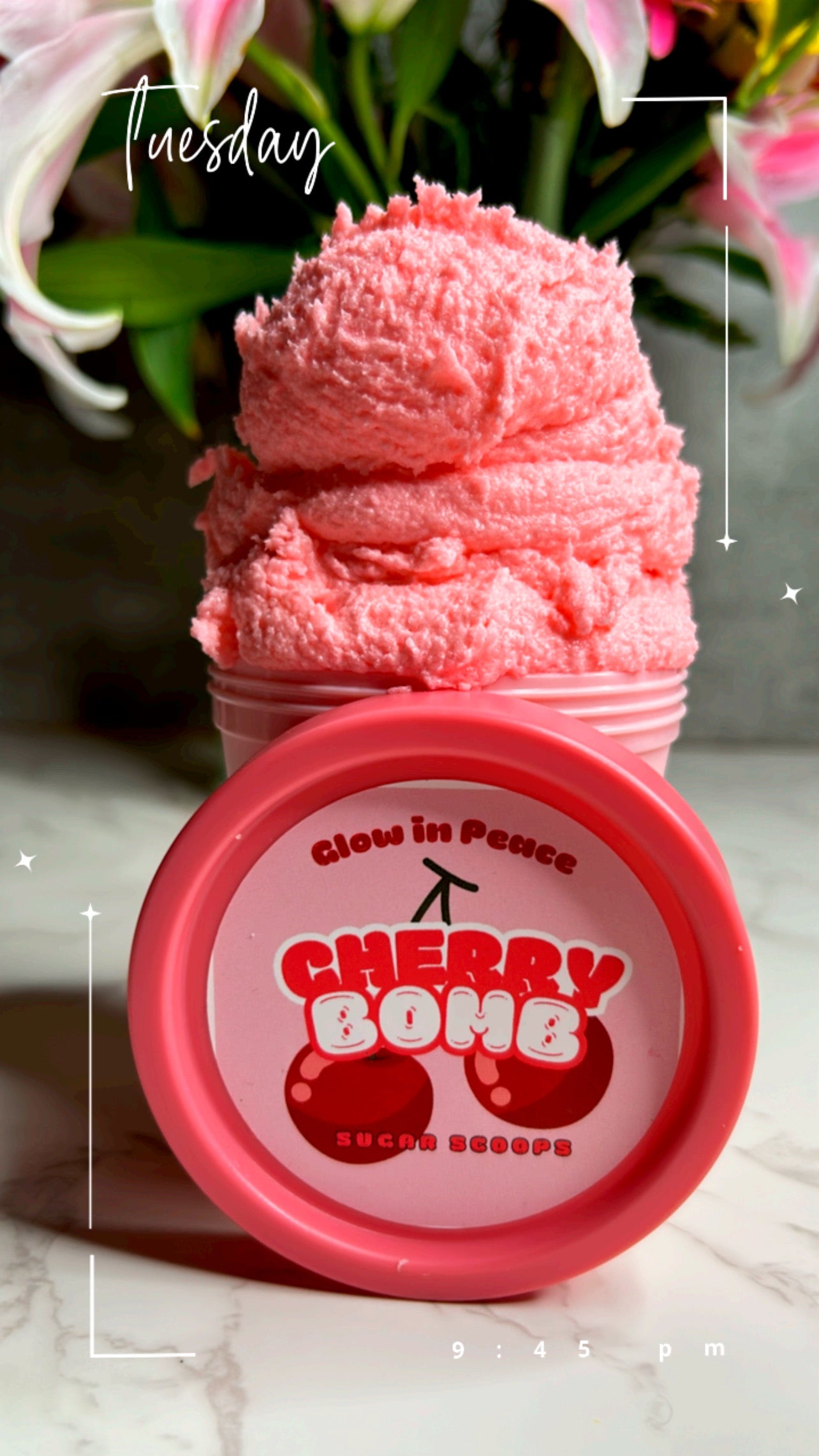 Cherry Bomb Sugar Scoops