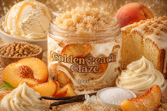 Golden Peach Glaze Sugar Scoops 🍑🍨 (Coming Soon)