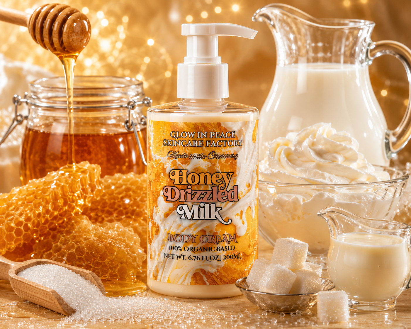 Honey Drizzled Milk Body Cream🥛 🍯 (Coming Soon)