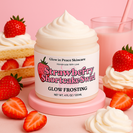 Strawberry Shortcake Swirl Glow Frosting