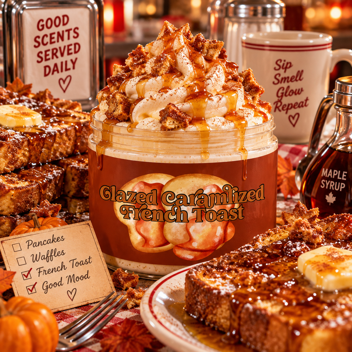 Glazed Caramelized French Toast Glow Frosting