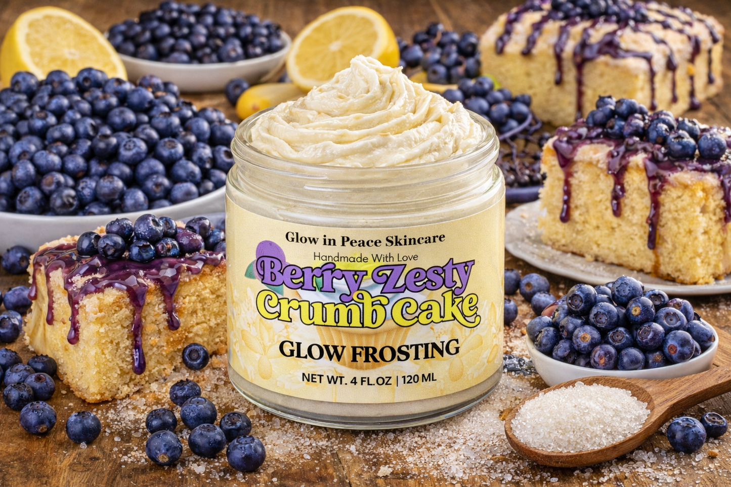 Berry Zesty Crumble Cake