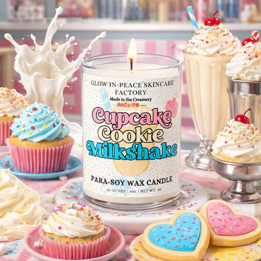 Cupcake Cookie Milkshake Candle