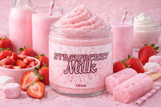 Strawberry Milk Sugar Scoops